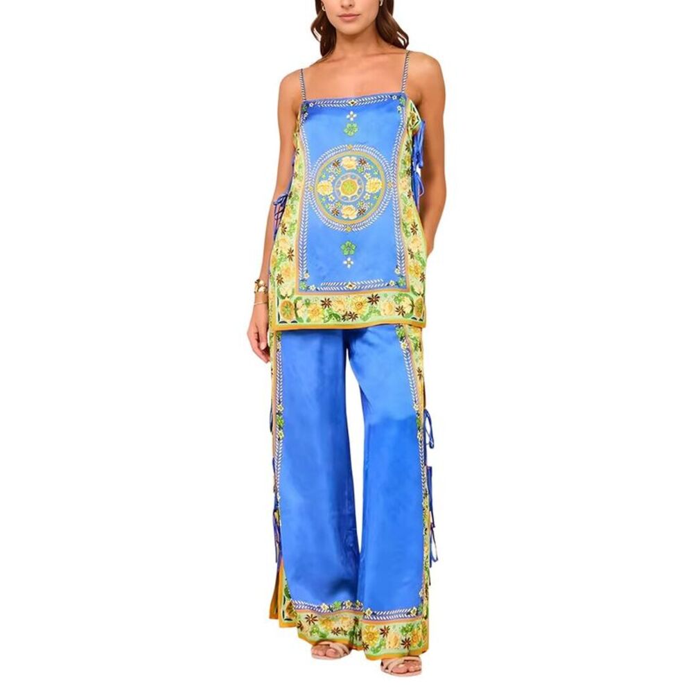 Amina Glam Womens  2Pc Top & Pant Set